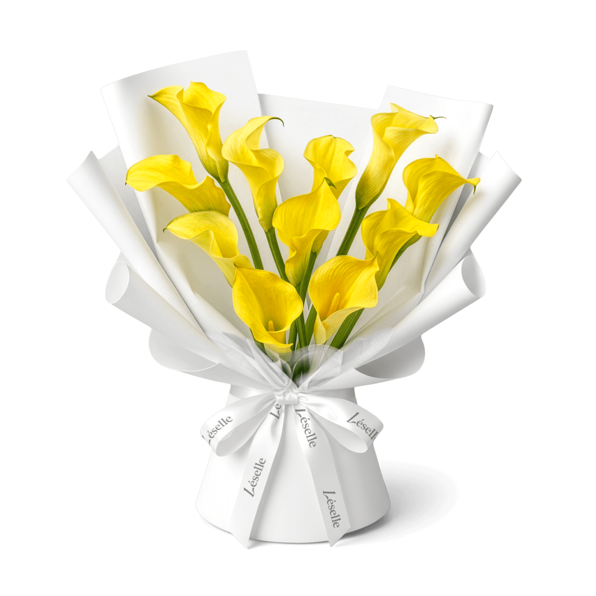 馬蹄蘭花束 - 黃色