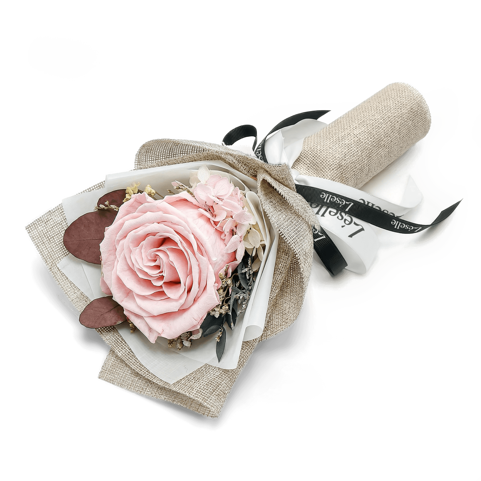 單支永生花束 - 淡粉紅玫瑰