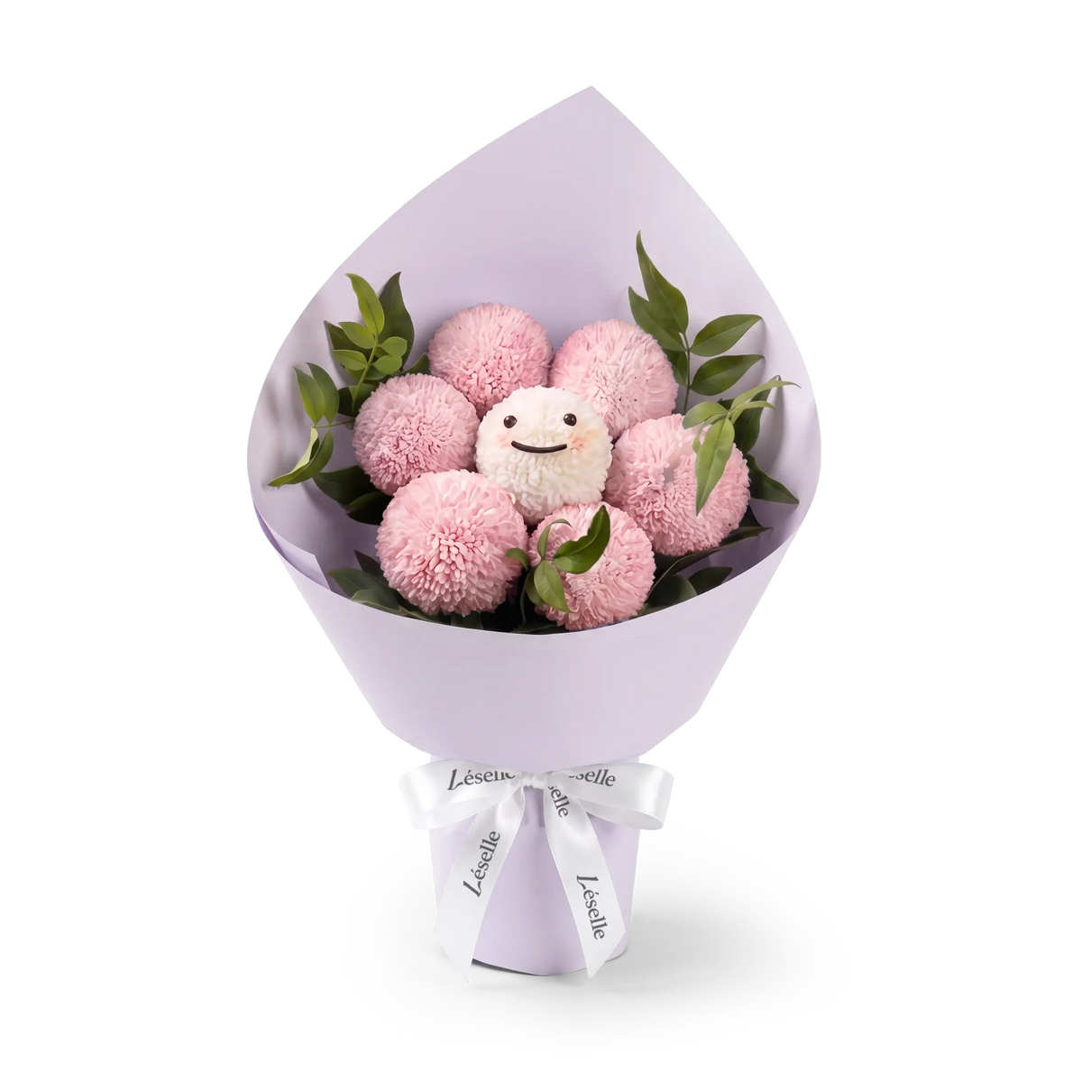治癒微笑粉嫩乒乓菊花束