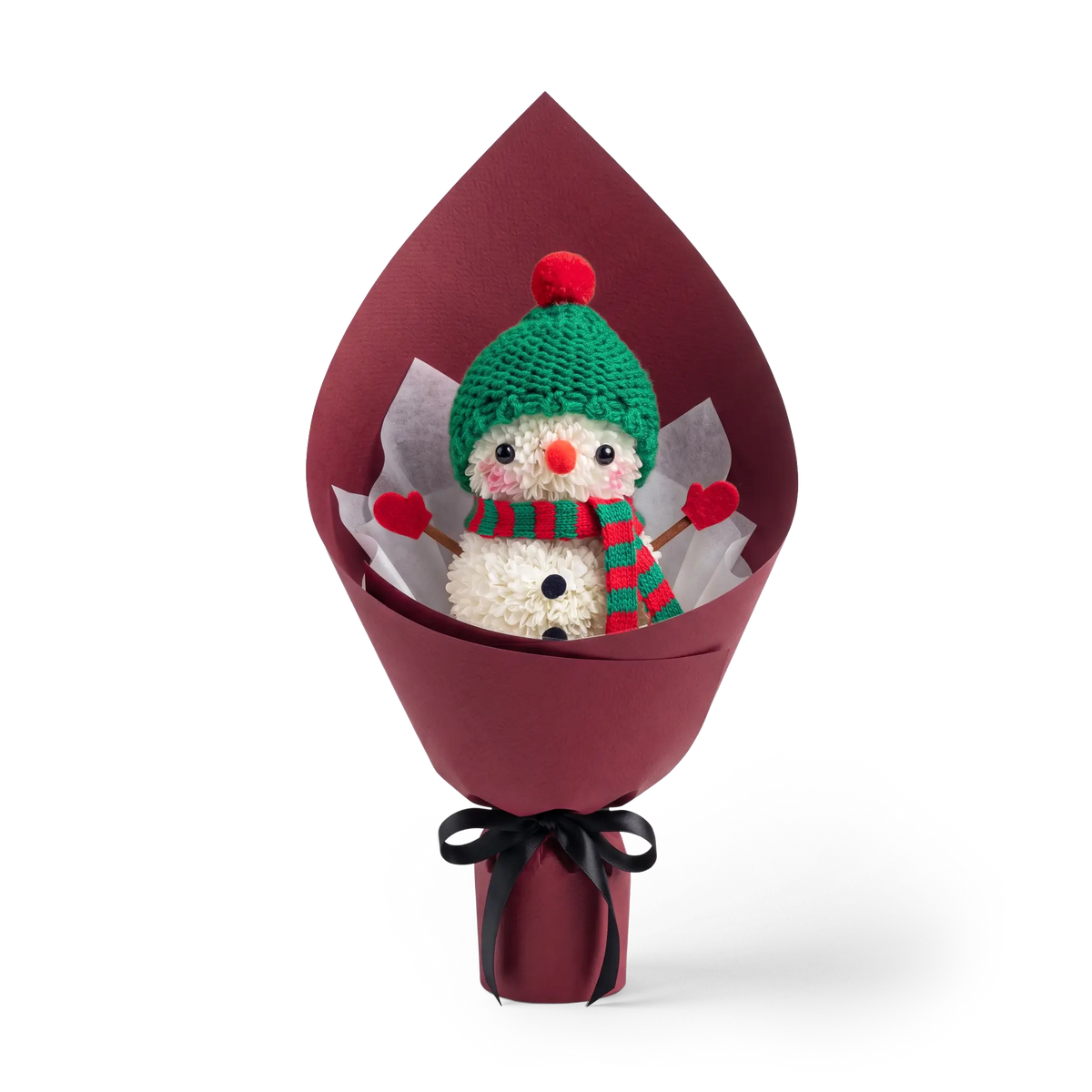 【聖誔限定】聖誕童話・經典紅綠雪人花束