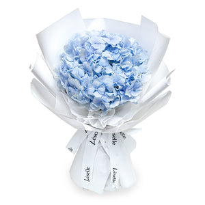 Fresh Flower Bouquet - Azure Blue Hydrangea (S)