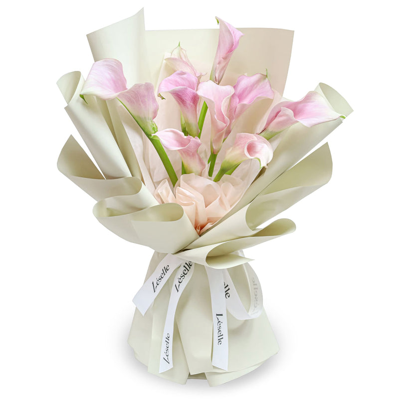 Fresh Flower Bouquet - Blush Pink Calla Lily