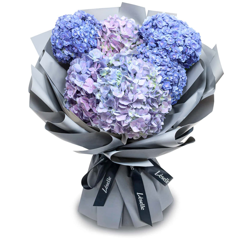 Fresh Flower Bouquet - Gradient Purple Hydrangea (L)