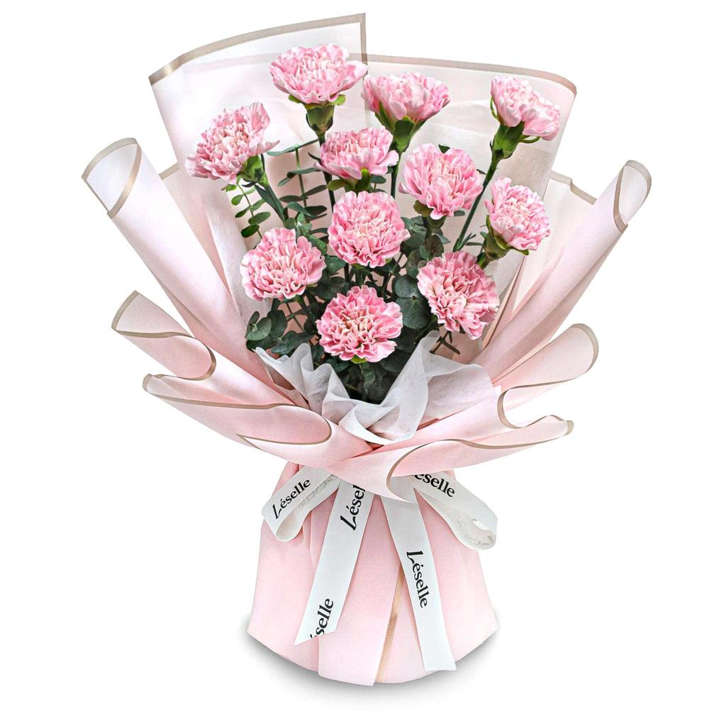 Fresh Flower Bouquet - Pale Pink Carnations