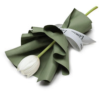 Fresh Flower Bouquet - Single White Tulip