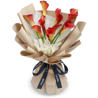 Fresh Flower Bouquet - Vermilion Calla Lily