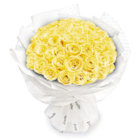 Fresh Flower Bouquet - Yellow Roses - 33/50/99 Roses