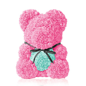 Handmade Rose Bear - Pink