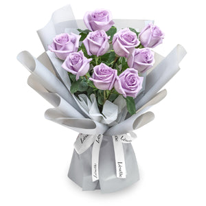 Fresh Flower Bouquet - Lavender Roses - 9/11 Roses